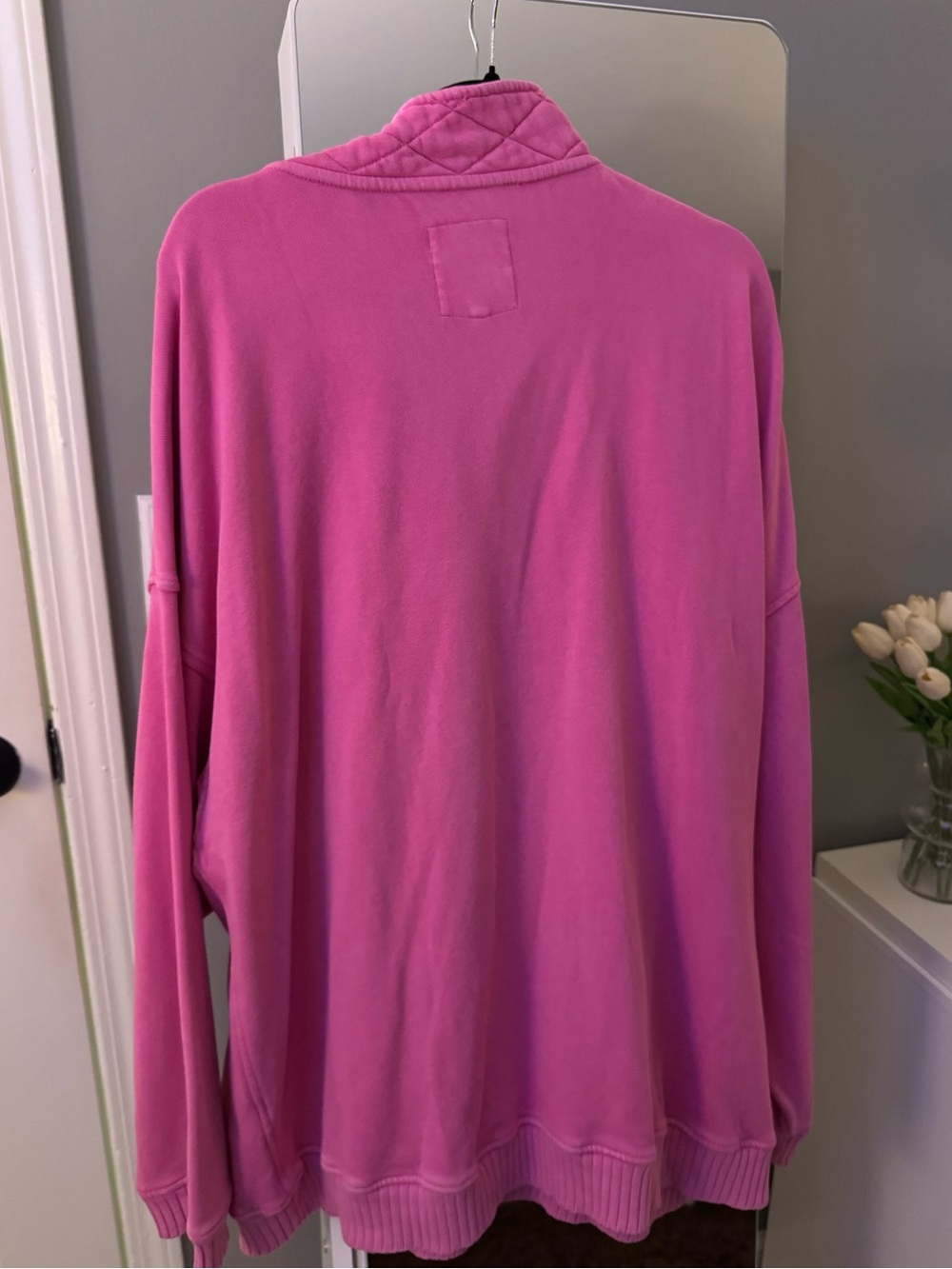 aerie Pink Pullover Sweatshirt - Picture 3 of 3